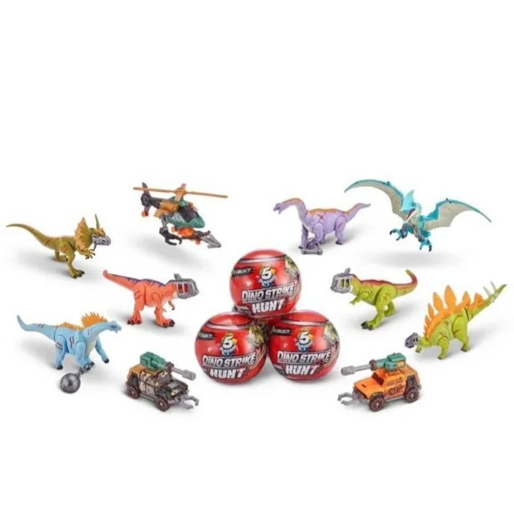 NWT 5 Surprise Dino Strike Hunt Toy Blind Bag Ball Assorted Gift Dinosaurs